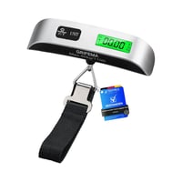GRIFEMA GA2005 Hordozható Utazási Mérleg LCD Kijelzővel 50kg Kapacitás Szürke 1
