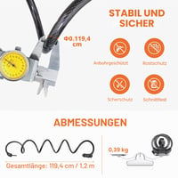 Antifurt pentru bicicletă copii GRIFEMA GAK1203-12, 120 cm, cablu antifurt cu cifru din 5 cifre pentru bicicletă, motocicletă, trotinetă, negru 4