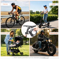 Antifurt pentru bicicletă copii GRIFEMA GAK1203-12, 120 cm, cablu antifurt cu cifru din 5 cifre pentru bicicletă, motocicletă, trotinetă, negru 7