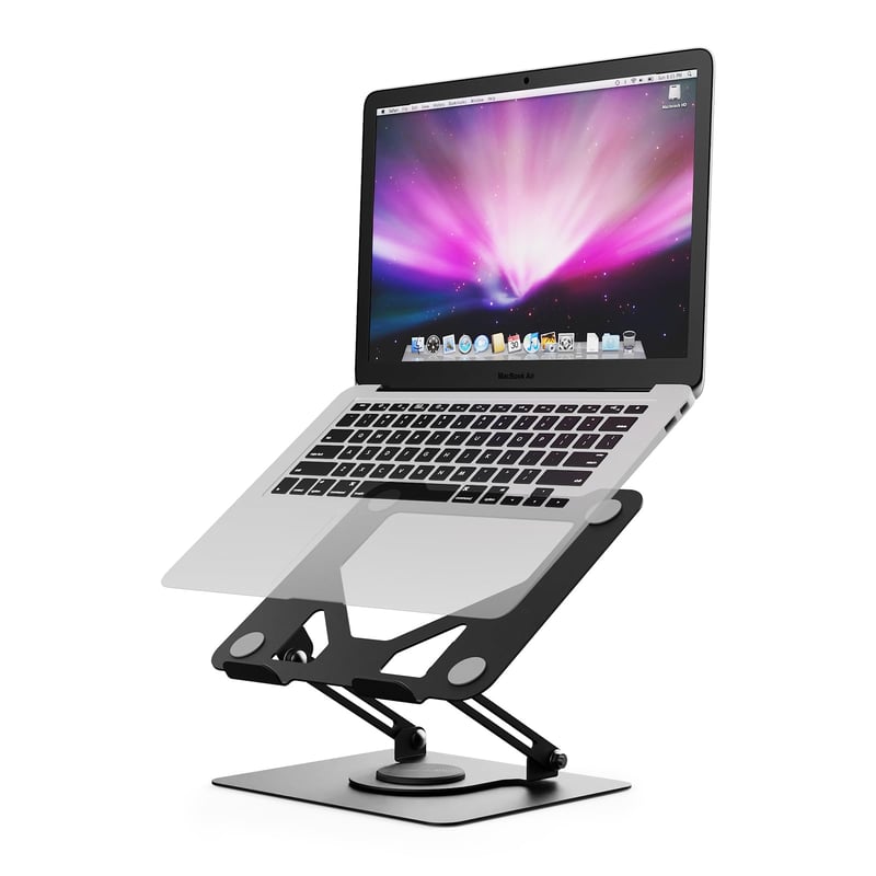 GRIFEMA GB1050 stalak za laptop, podesiv po visini, baza s rotacijom od 360° - crni