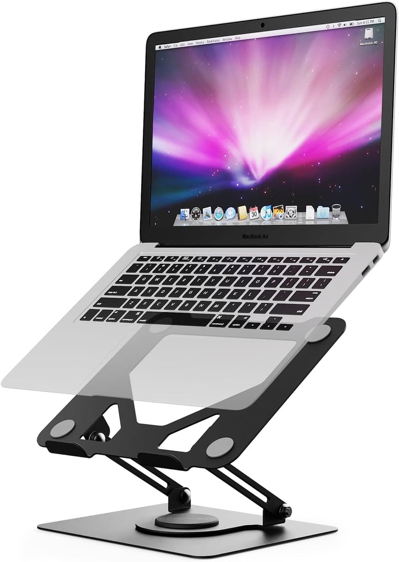 GRIFEMA GB1050 Magasságállítható Laptop Állvány 360° Forgatható Fekete - black