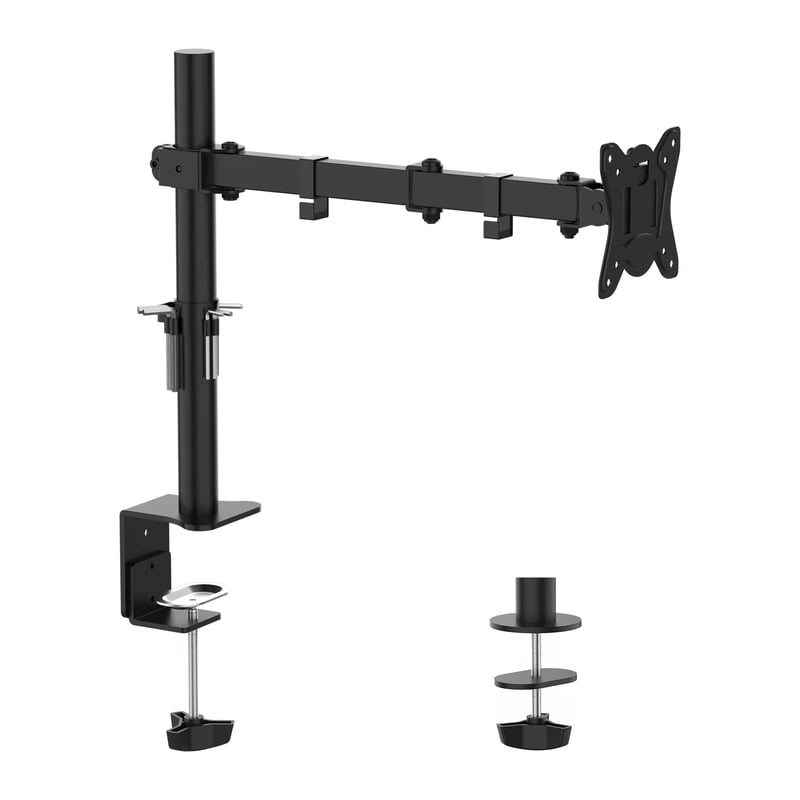 GRIFEMA GB2001-1 Držiak na monitor pre obrazovky 13-32", VESA 75x75/100x100, sklápací, otočný, výškovo nastaviteľný, max. 10 kg, čierny