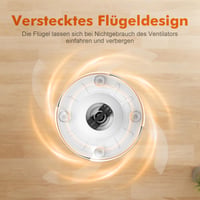 GRIFEMA Stropni ventilator sa svjetlom i daljinskim upravljačem, 30W DC motor, 107 cm, 6 brzina, kontinuirano podešavanje svjetline i temperature boje 4
