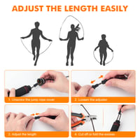 Švihadlo GRIFEMA Speed Rope s nastaviteľnou dĺžkou a penovými rukoväťami 5