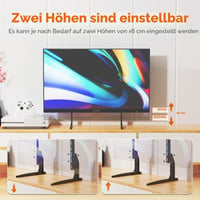 Univerzálny TV stojan GRIFEMA pre LCD/LED televízory s uhlopriečkou 22-80 palcov, nosnosť max. 50 kg, stolový podstavec 4