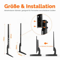 Univerzálny TV stojan GRIFEMA pre LCD/LED televízory s uhlopriečkou 22-80 palcov, nosnosť max. 50 kg, stolový podstavec 2