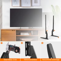 Univerzálny TV stojan GRIFEMA pre LCD/LED televízory s uhlopriečkou 22-80 palcov, nosnosť max. 50 kg, stolový podstavec 5