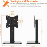 GRIFEMA GB1005-2 TV- és monitorállvány, 17-43", forgatható, max. 30 kg, VESA 200x200 mm 2