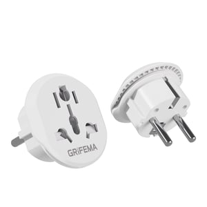 GRIFEMA Univerzalni putni adapter EU utikač 4000W - pakiranje od 2 komada