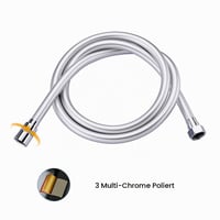 Furtun de duș GRIFEMA 1,5 m, furtun de duș flexibil din PVC 150 cm, anti-scurgere 4