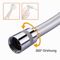 Furtun de duș GRIFEMA 1,5 m, furtun de duș flexibil din PVC 150 cm, anti-scurgere 7