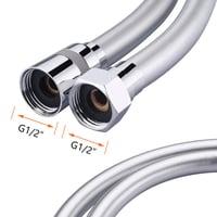 Furtun de duș GRIFEMA 1,5 m, furtun de duș flexibil din PVC 150 cm, anti-scurgere 3