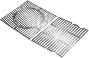 Sistem de grătar din oțel inoxidabil GriHero pentru grătar Enders Boston 4, accesorii rotunde detașabile, 43 x 74 cm, compatibil cu piatră pentru pizza și tavă de coacere