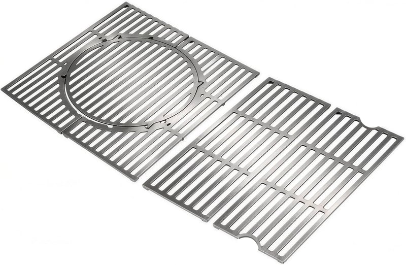 Sistem de grătar din oțel inoxidabil GriHero pentru grătar Enders Boston 4, accesorii rotunde detașabile, 43 x 74 cm, compatibil cu piatră pentru pizza și tavă de coacere