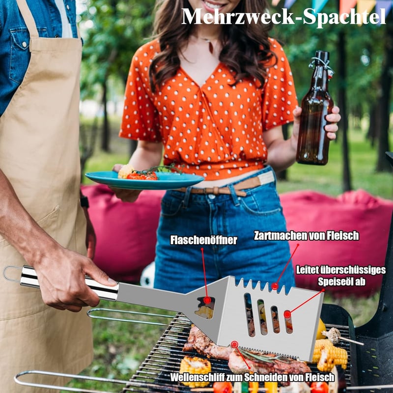 Grilliance 30 részes grillezés szett rozsdamentes acél kiegészítőkkel és táskával