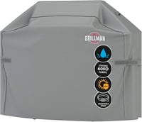 Grillman Grill Takaró 132x66x109cm Vízálló Esővédő BBQ Fedél Szürke 1