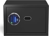 Grimtron Biometrikus Ujjlenyomat Széf - Csendes Módú Ékszertartó Páncélszekrény LED Kijelzővel - 0.78 cu. ft., Black 8
