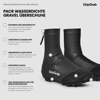 Husă de protecție impermeabilă pentru pantofi de ciclism GripGrab PACR Gravel și MTB, model Aero Fit 2