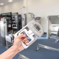 GRIPX Digitális Kézerő Mérő Dinamométer Szürke 90kg Kapacitás Elektronikus Markolat Erősség Teszter Fitness Edzés 8