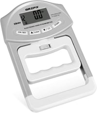 GRIPX Digitális Kézerő Mérő Dinamométer Szürke 90kg Kapacitás Elektronikus Markolat Erősség Teszter Fitness Edzés 1
