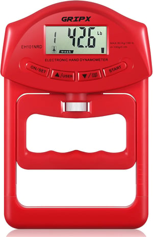 GRIPX Digitális Kézierő Mérő 90 kg Kapacitás Automata Detektálás