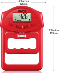 GRIPX Digitális Kézierő Mérő 90 kg Kapacitás Automata Detektálás 2