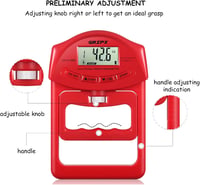 GRIPX Digitális Kézierő Mérő 90 kg Kapacitás Automata Detektálás 5