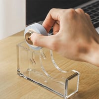 Dispozitiv pentru tăiat bandă adezivă transparentă Grobo pentru acasă, școală, scrapbooking și bricolaj, aur roz 5