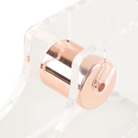 Dispozitiv pentru tăiat bandă adezivă transparentă Grobo pentru acasă, școală, scrapbooking și bricolaj, aur roz 3