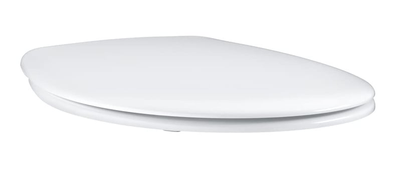 Capac WC GROHE Bau Ceramic cu închidere lentă, alb alpin, 39493000