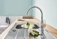 Baterie de bucătărie monocomandă GROHE BauFlow 31538001 DN 15 Crom 4