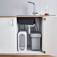 Sistem de sortare a deșeurilor de bucătărie GROHE Blue 40855000, 2x15L, compartiment dublu, montare pe bază, pentru ușă de 30 cm, gri 8