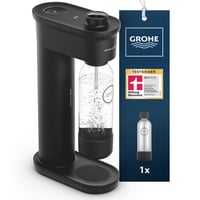Grohe Blue Fizz 31943K00 set za gaziranu vodu – 3 razine gaziranja, bez CO2 boce, boca od 0,85 L + prašak za čišćenje, crna 1