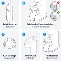 Grohe Blue Fizz 31943K00 set za gaziranu vodu – 3 razine gaziranja, bez CO2 boce, boca od 0,85 L + prašak za čišćenje, crna 5