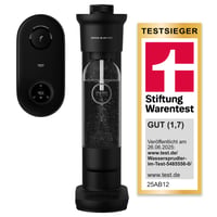 Výrobník sódy GROHE Blue Fizz Advanced čierny, s indikátorom hladiny CO2, 3 úrovňami sýtenia, 850 ml fľašou bez obsahu BPA, nabíjaním cez USB-C, 31947K00 1