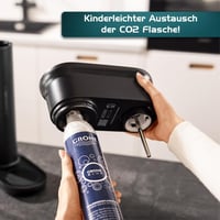 Výrobník sódy GROHE Blue Fizz Advanced čierny, s indikátorom hladiny CO2, 3 úrovňami sýtenia, 850 ml fľašou bez obsahu BPA, nabíjaním cez USB-C, 31947K00 4