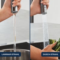 Kuchynská batéria GROHE Essence 30294000 s 2 typmi prúdu, vyťahovacou sprškou, magnetickým dokovaním, otočná o 360°, chróm 8