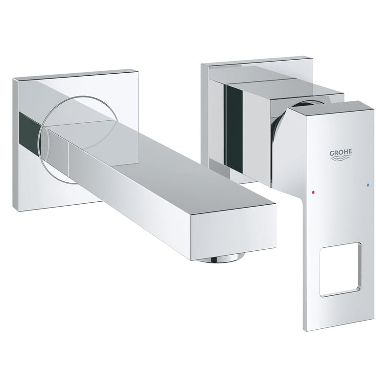 GROHE Eurocube Dvojotvorová umývadlová batéria - chrómové prevedenie, nástenná montáž, s výtokom 171 mm, pre použitie v kúpeľni