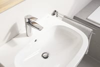 Suport dublu pentru prosoape GROHE Start 41183000 pentru 2 prosoape mari de mâini, 44 cm, pivotant, fixare mascată, cu șuruburi și dibluri, crom 4