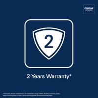 Set bideu WC GROHE Tempesta – Pară de duș cu 1 jet, furtun 1,25 m, suport de perete, crom 6