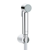 Set bideu WC GROHE Tempesta – Pară de duș cu 1 jet, furtun 1,25 m, suport de perete, crom 1