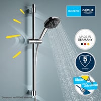 GROHE Vitalio 110 26398001 Úsporná sprchová súprava 8 l/min, 2 druhy prúdu, 1,75 m hadica, 60 cm sprchová tyč, montáž lepením alebo vŕtaním, hranatá, chróm 2