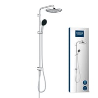 GROHE Vitalio 250 set za tuširanje bez armature, štednja vode, 8 l/min, nadglavni tuš, 2 vrste mlaza, 104 cm tuš šipka, okrugli, krom, 269890 1