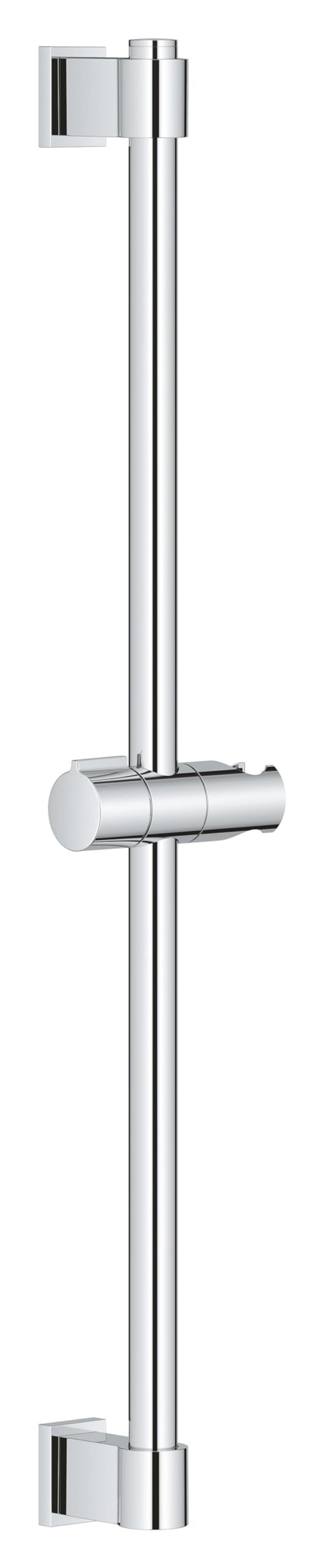 GROHE Vitalio 27724001 sprchová tyč 60 cm chróm, upevnenie bez vŕtania, nastaviteľný horný držiak s posuvným jazdcom a kĺbovým prvkom, možnosť lepenia alebo vŕtania