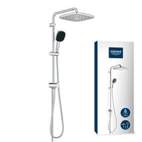 GROHE Vitalio Comfort 250 Flex zuhanyszett átváltóval, 2 sugártípus, vízmegtakarító, 74 cm zuhanyoszlop, négyzetes, króm, 26698001 1
