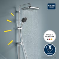 GROHE Vitalio Comfort 250 Flex zuhanyszett átváltóval, 2 sugártípus, vízmegtakarító, 74 cm zuhanyoszlop, négyzetes, króm, 26698001 3