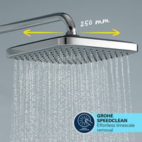 Sprchová súprava GROHE Vitalio Comfort 250 Flex bez batérie, so štvorcovou hlavovou sprchou 25 cm, ručnou sprchou 11 cm a sprchovou tyčou 104 cm 5
