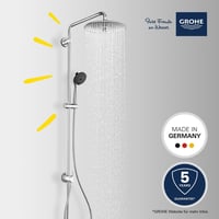 GROHE Vitalio Joy 260 zuhanyszett 27357002 meglévő csaptelephez, 3 sugárirány, vízmegtakarító 8 l/perc, króm 2