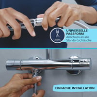 Furtun de duș GROHE Vitalioflex Trend 1,50 m - flexibil, anti-îndoire, negru, fără garnitură de etanșare, conexiune universală 3