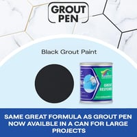 Groutin Csempefugafesték 125ml - Fekete Fugafelújító Festék Csempék Közötti Fugák Javításához és Színezéséhez 8